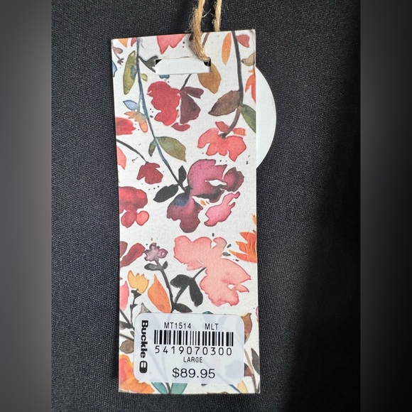 Gimmicks by BKE Limited Edition Multicolor Floral Velvet Cardigan Size Large - Picture 9 of 16